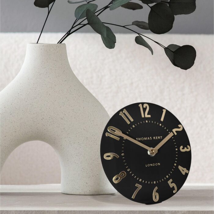 Thomas Kent Mulberry Noir Small Mantel Clock